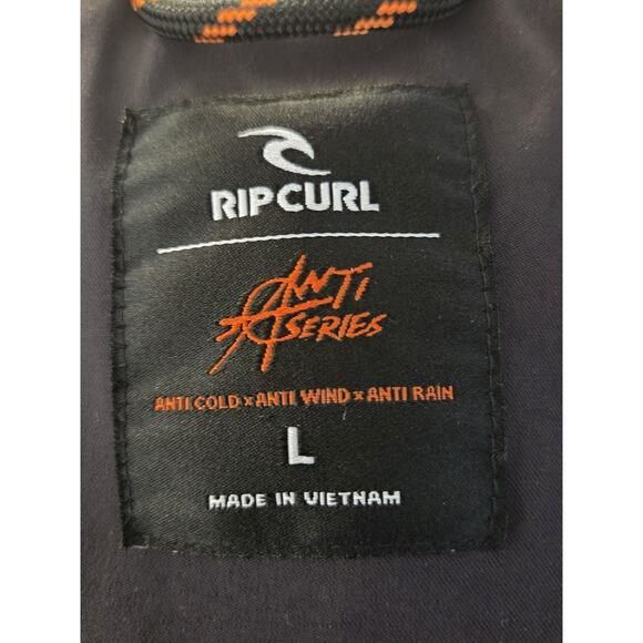 RIP CURL ANTI SERIES RIDGE Mens Black Vest Sz L Excellent Surf Skate Hike Layer - Picture 2 of 13